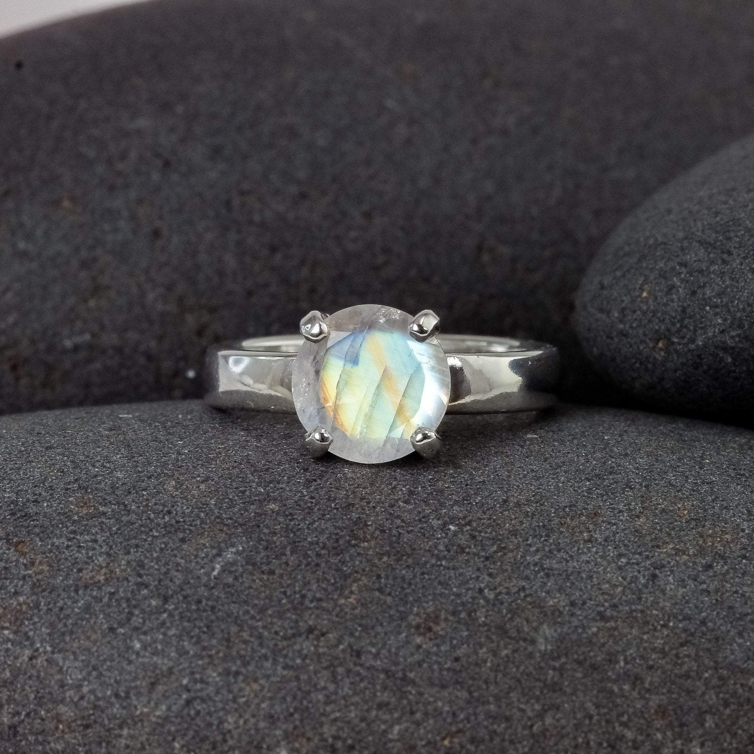 Moonstone Ring in Sterling Silver