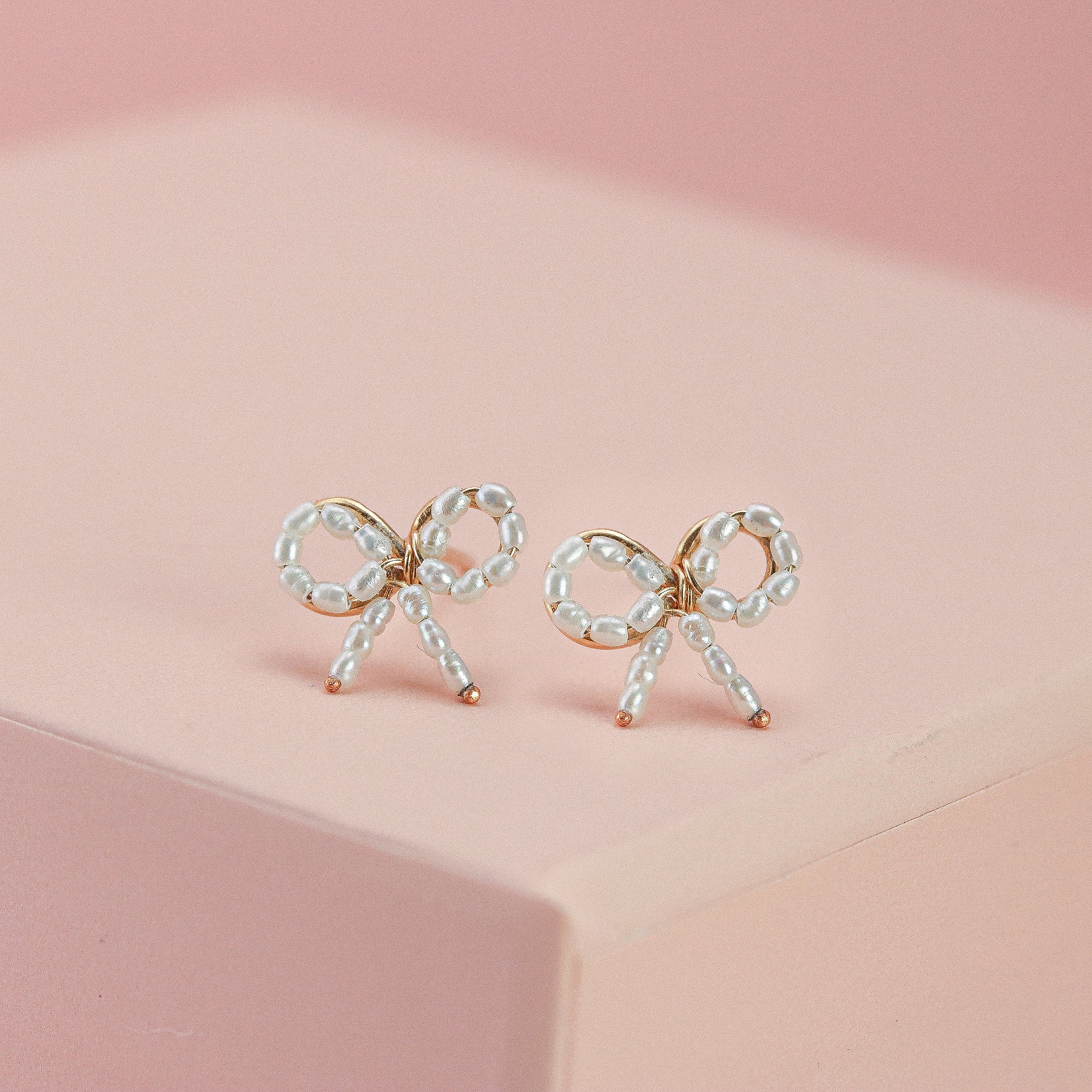 Pearl Bow Studs