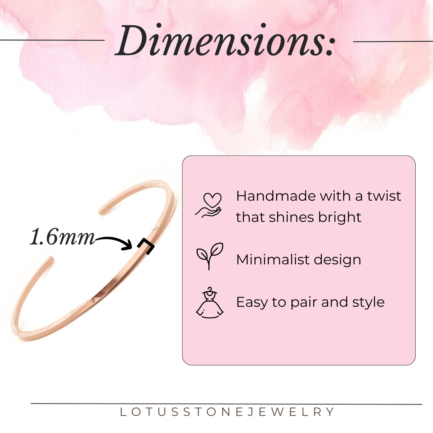 Rose Gold Twist Cuff Bracelet