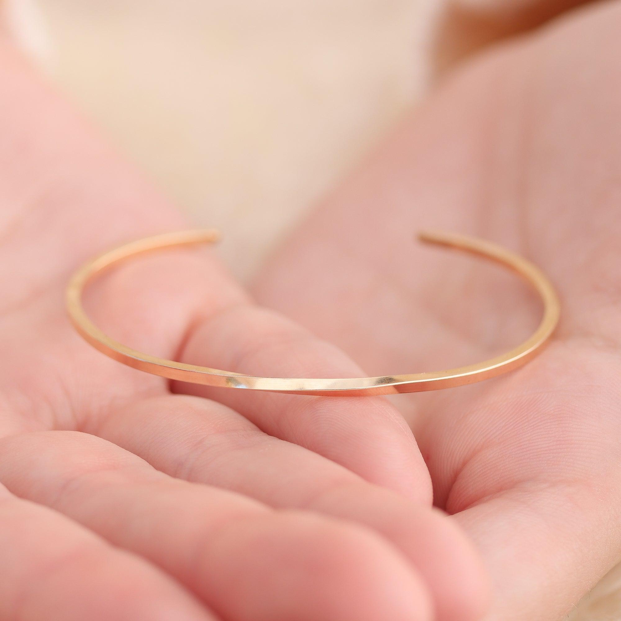 Rose Gold Twist Cuff Bracelet