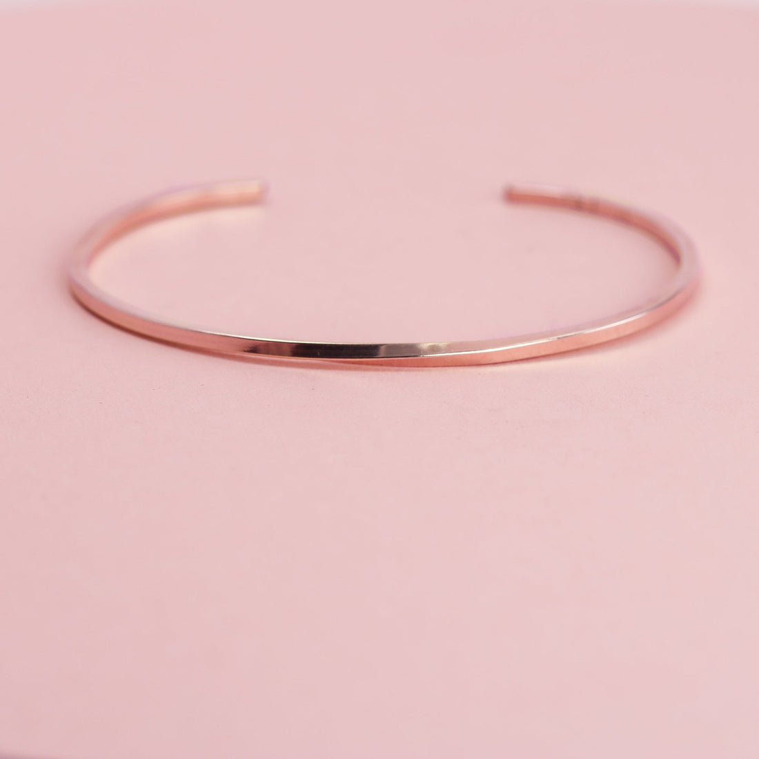 Rose Gold Twist Cuff Bracelet