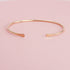 Smooth Thin Gold Cuff Bracelet