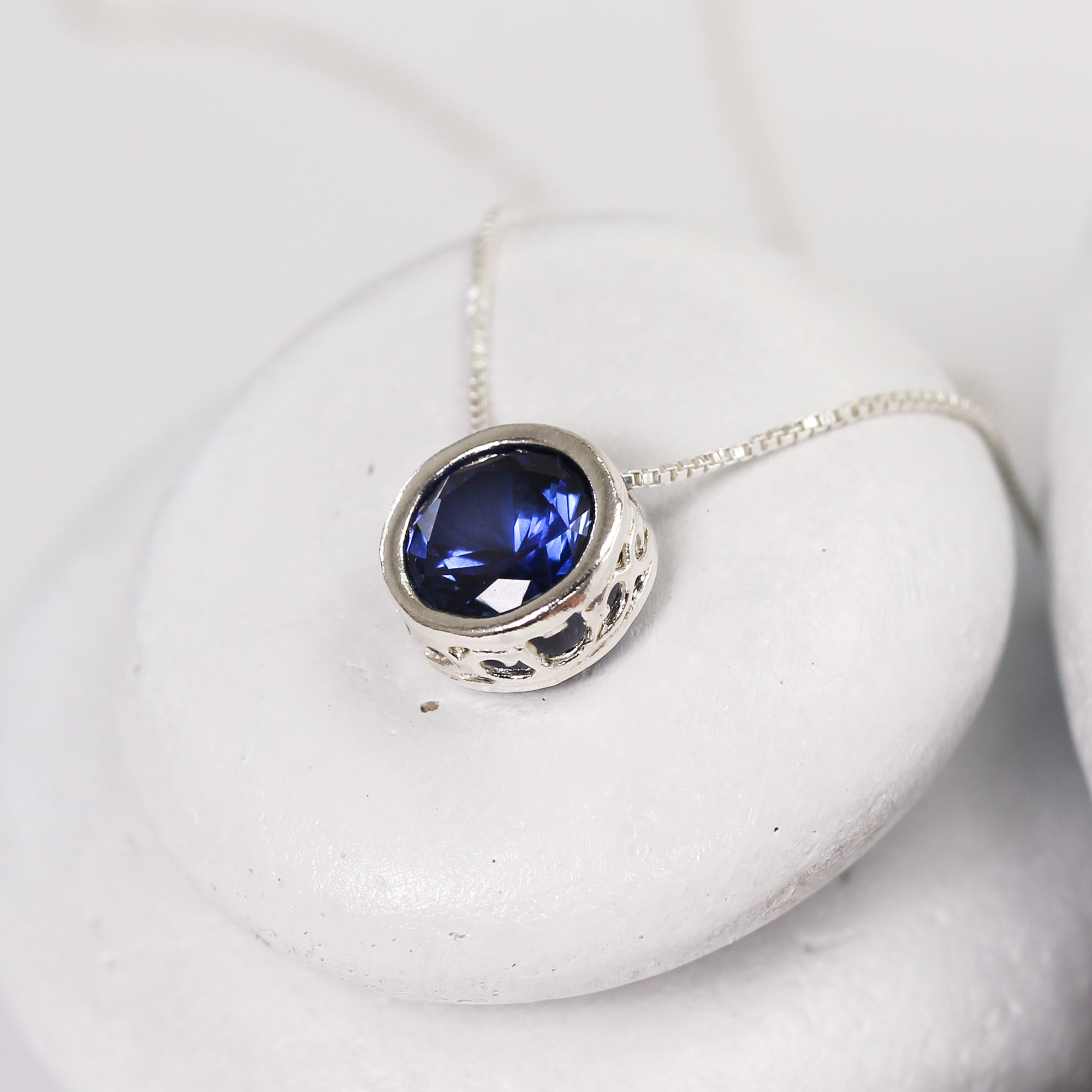 Solitaire Birthstone Slider Necklace