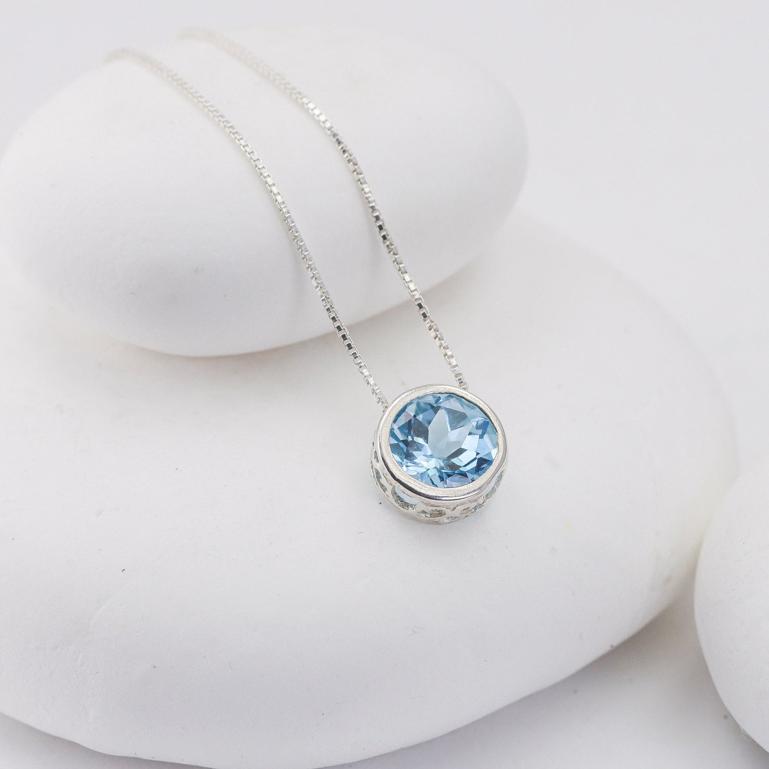 Solitaire Birthstone Slider Necklace