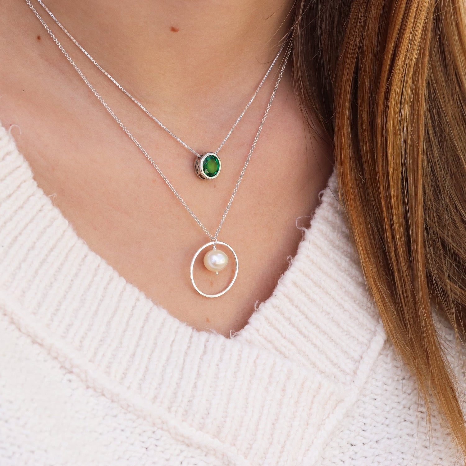 Solitaire Birthstone Slider Necklace