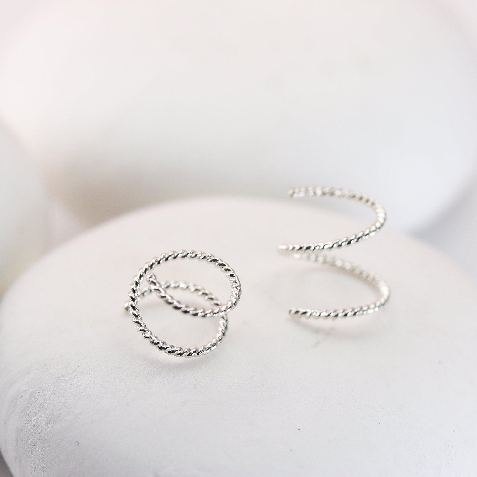 Sparkle Illusion Hoops