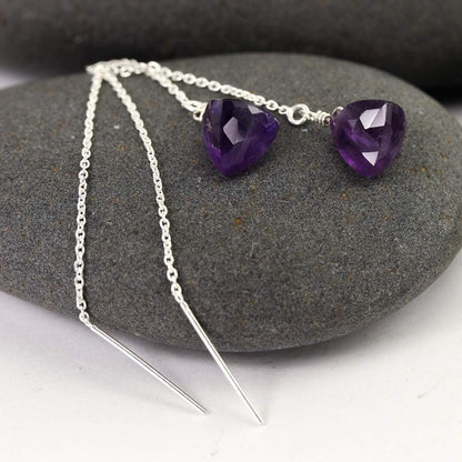 Stunning Gemstone Threader Earrings