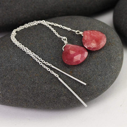 Stunning Gemstone Threader Earrings