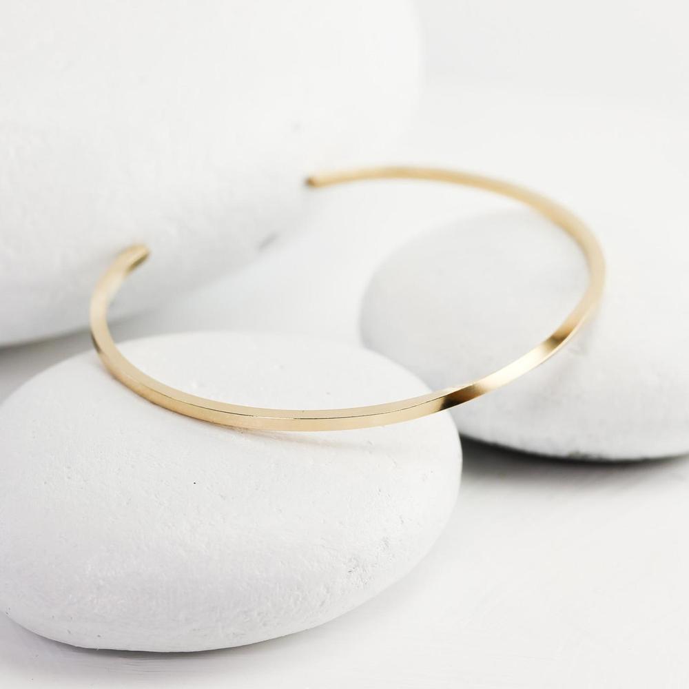 Twisted 10K Gold Cuff Bracelet