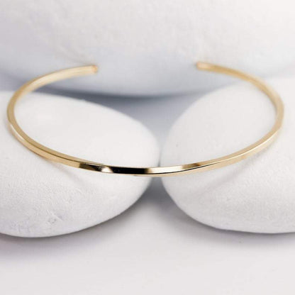 Twisted 14K Gold Cuff Bracelet