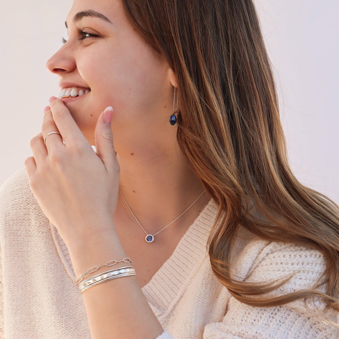 Wide Hammered Silver Cuff Bracelet