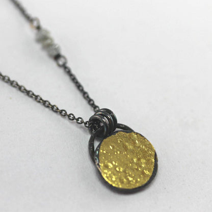 Gold Harvest Moon Necklace