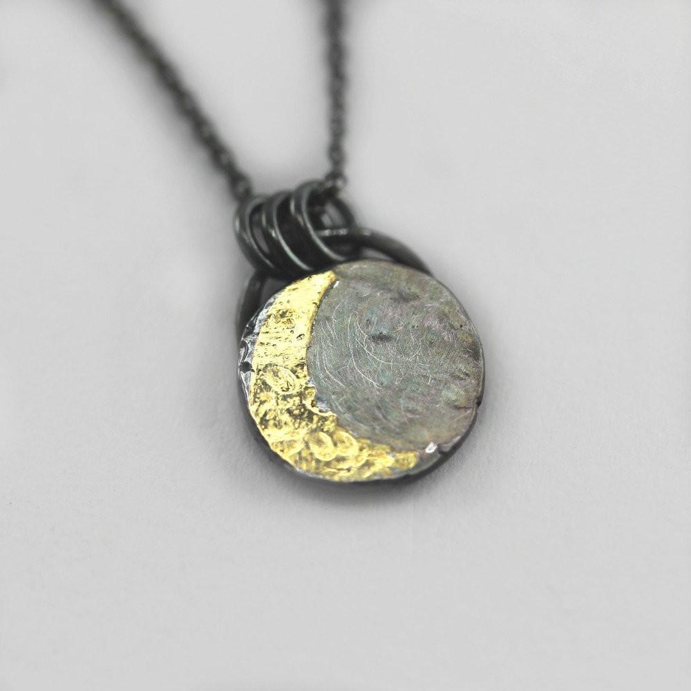 Gold Harvest Moon Necklace