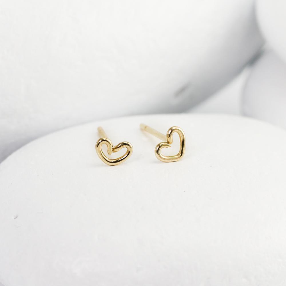 Mini Heart Studs