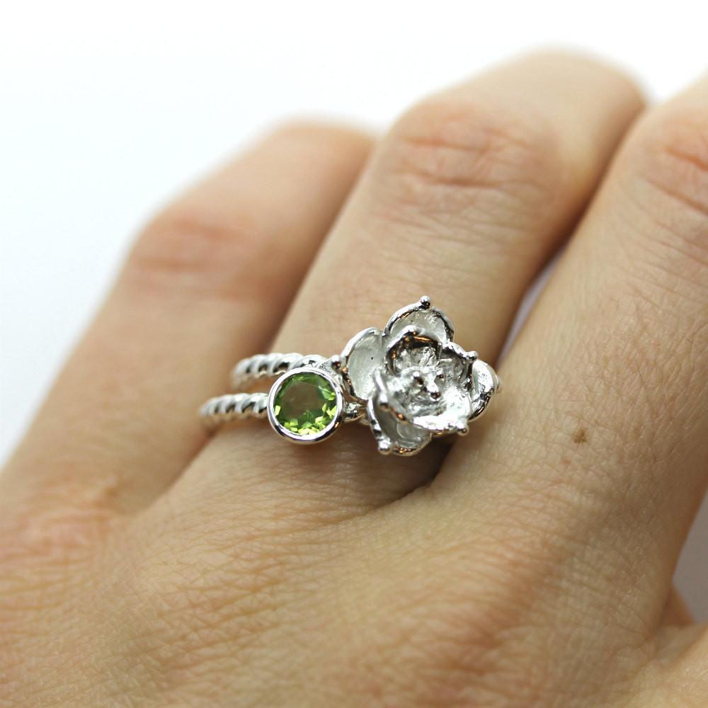 Peridot Stacking Ring