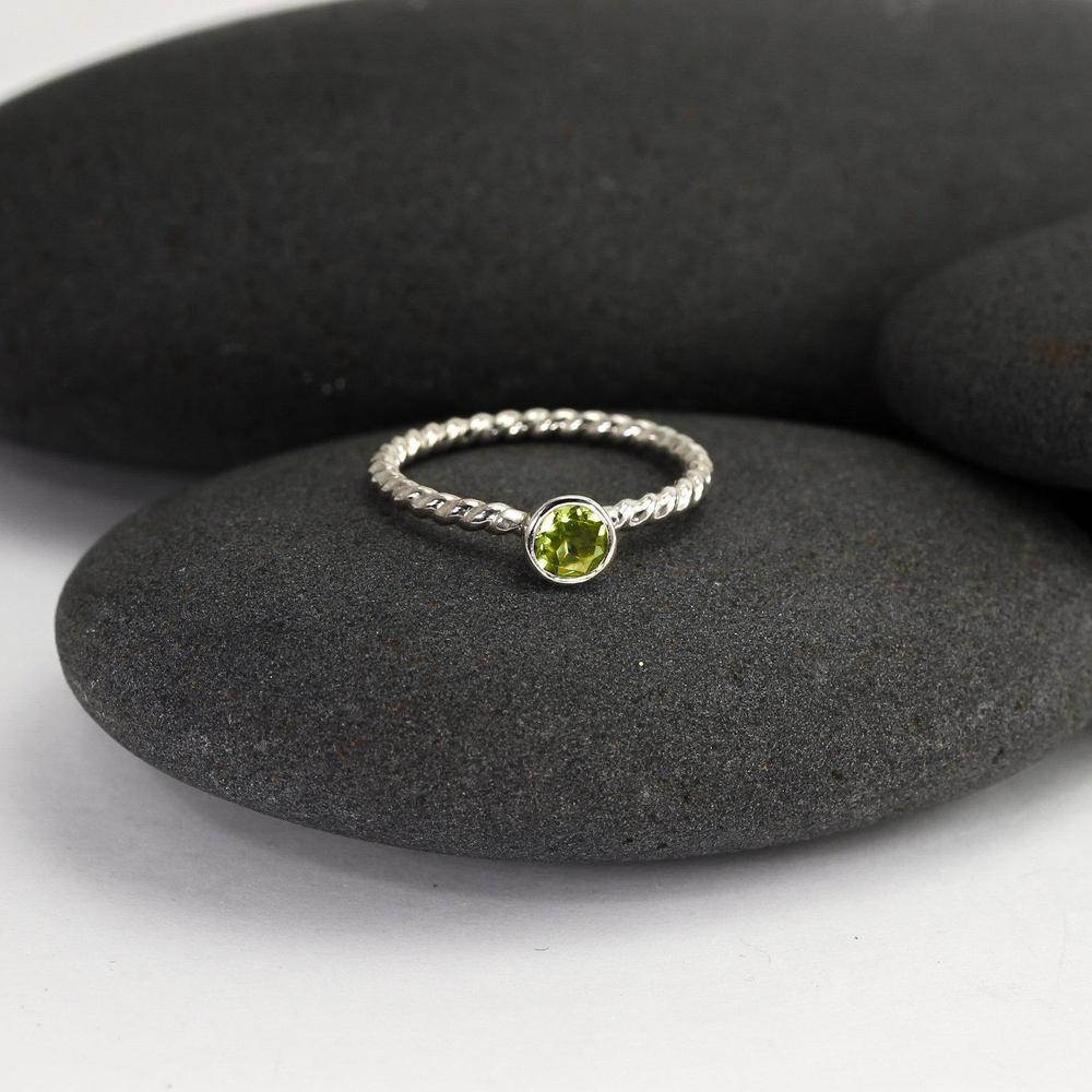 Peridot Stacking Ring